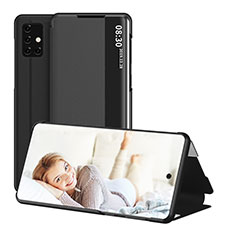 Coque Portefeuille Livre Cuir Etui Clapet ZL2 pour Samsung Galaxy A51 4G Noir