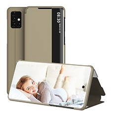Coque Portefeuille Livre Cuir Etui Clapet ZL2 pour Samsung Galaxy A51 4G Or