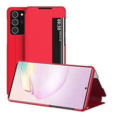 Coque Portefeuille Livre Cuir Etui Clapet ZL2 pour Samsung Galaxy Note 20 5G Rouge