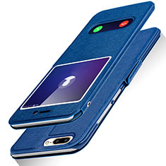 Coque Portefeuille Livre Cuir L01 pour Huawei Honor 9 Lite Bleu