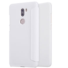 Coque Portefeuille Livre Cuir L01 pour Xiaomi Mi 5S Plus Blanc