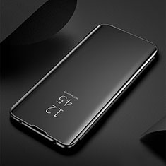 Coque Portefeuille Livre Cuir Miroir Housse Etui Clapet L01 pour Samsung Galaxy A71 4G A715 Noir