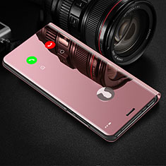 Coque Portefeuille Livre Cuir Miroir Housse Etui Clapet L03 pour Xiaomi Redmi Note 13 Pro 5G Or Rose