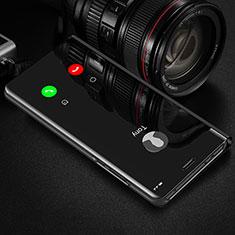 Coque Portefeuille Livre Cuir Miroir Housse Etui Clapet M01 pour Huawei Honor 20 Pro Noir