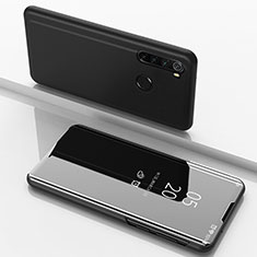 Coque Portefeuille Livre Cuir Miroir Housse Etui Clapet M01 pour Xiaomi Redmi Note 8 (2021) Noir