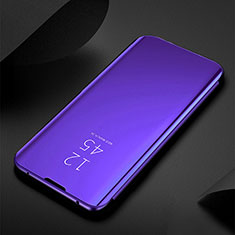 Coque Portefeuille Livre Cuir Miroir Housse Etui Clapet pour Xiaomi Mi 11 Pro 5G Bleu Royal