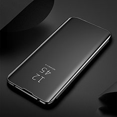Coque Portefeuille Livre Cuir Miroir Housse Etui Clapet pour Xiaomi Redmi Note 8 Noir