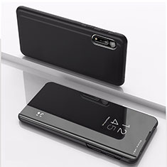 Coque Portefeuille Livre Cuir Miroir Housse Etui Clapet QH1 pour Xiaomi Redmi 9AT Noir