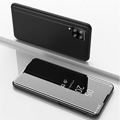 Coque Portefeuille Livre Cuir Miroir Housse Etui Clapet ZL1 pour Samsung Galaxy A42 5G Noir