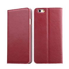 Coque Portefeuille Livre Cuir pour Apple iPhone 6 Plus Rouge