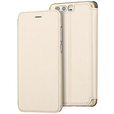 Coque Portefeuille Livre Cuir pour Huawei Honor 9 Or