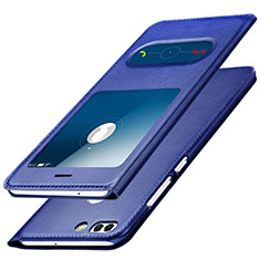 Coque Portefeuille Livre Cuir pour Huawei Nova 2 Bleu