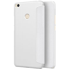 Coque Portefeuille Livre Cuir pour Xiaomi Mi Max 2 Blanc