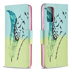 Coque Portefeuille Motif Fantaisie Livre Cuir Etui Clapet B01F pour Samsung Galaxy Note 20 5G Pastel Vert