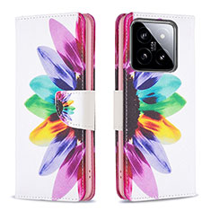 Coque Portefeuille Motif Fantaisie Livre Cuir Etui Clapet B01F pour Xiaomi Mi 14 5G Mixte