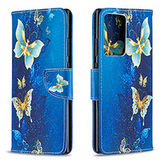 Coque Portefeuille Motif Fantaisie Livre Cuir Etui Clapet B03F pour Samsung Galaxy Note 20 Ultra 5G Bleu Ciel