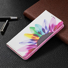 Coque Portefeuille Motif Fantaisie Livre Cuir Etui Clapet B03F pour Samsung Galaxy S21 5G Colorful