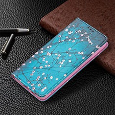 Coque Portefeuille Motif Fantaisie Livre Cuir Etui Clapet B03F pour Samsung Galaxy S21 5G Pastel Vert