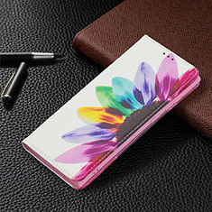 Coque Portefeuille Motif Fantaisie Livre Cuir Etui Clapet B03F pour Samsung Galaxy S21 Ultra 5G Colorful