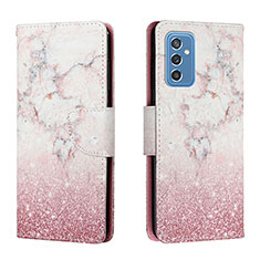 Coque Portefeuille Motif Fantaisie Livre Cuir Etui Clapet H01X pour Samsung Galaxy M52 5G Rose
