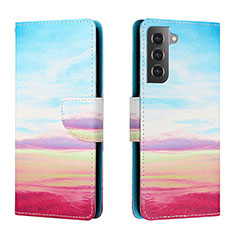 Coque Portefeuille Motif Fantaisie Livre Cuir Etui Clapet H02X pour Samsung Galaxy S22 5G Colorful