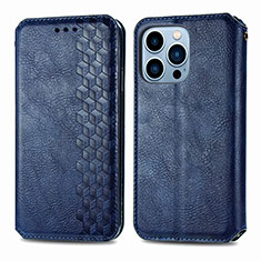 Coque Portefeuille Motif Fantaisie Livre Cuir Etui Clapet H15 pour Apple iPhone 15 Pro Bleu