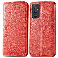 Coque Portefeuille Motif Fantaisie Livre Cuir Etui Clapet S01D pour Samsung Galaxy A05s Rouge