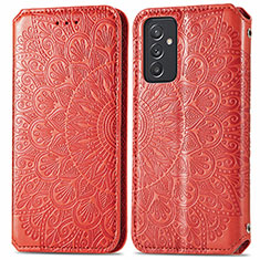 Coque Portefeuille Motif Fantaisie Livre Cuir Etui Clapet S01D pour Samsung Galaxy A15 5G Rouge
