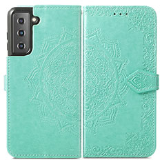 Coque Portefeuille Motif Fantaisie Livre Cuir Etui Clapet S01D pour Samsung Galaxy S23 5G Vert