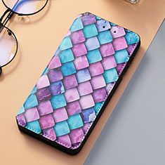 Coque Portefeuille Motif Fantaisie Livre Cuir Etui Clapet S06D pour Samsung Galaxy S21 FE 5G Violet