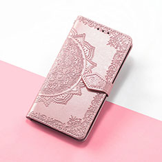 Coque Portefeuille Motif Fantaisie Livre Cuir Etui Clapet S07D pour Asus ROG Phone 7 Ultimate Or Rose