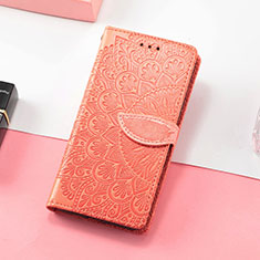 Coque Portefeuille Motif Fantaisie Livre Cuir Etui Clapet S08D pour Huawei Honor X10 Max 5G Orange