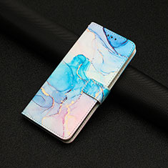 Coque Portefeuille Motif Fantaisie Livre Cuir Etui Clapet Y01X pour Xiaomi Redmi 9C Bleu Ciel
