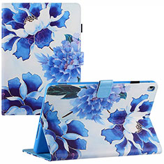 Coque Portefeuille Motif Fantaisie Livre Cuir Etui Clapet Y02B pour Apple iPad Air 3 Bleu