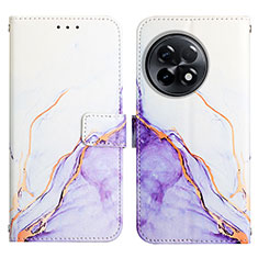 Coque Portefeuille Motif Fantaisie Livre Cuir Etui Clapet Y04B pour OnePlus 11R 5G Violet