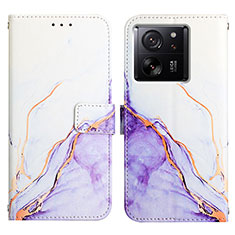 Coque Portefeuille Motif Fantaisie Livre Cuir Etui Clapet YB4 pour Xiaomi Mi 13T 5G Violet