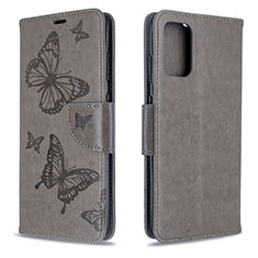 Coque Portefeuille Papillon Livre Cuir Etui Clapet B01F pour Samsung Galaxy S20 5G Gris