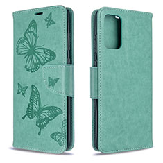 Coque Portefeuille Papillon Livre Cuir Etui Clapet B01F pour Samsung Galaxy S20 5G Vert