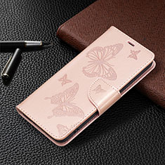 Coque Portefeuille Papillon Livre Cuir Etui Clapet B13F pour Samsung Galaxy S21 5G Or