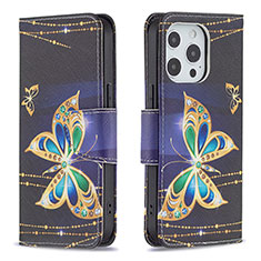 Coque Portefeuille Papillon Livre Cuir Etui Clapet L07 pour Apple iPhone 13 Pro Mixte