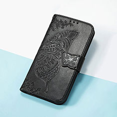 Coque Portefeuille Papillon Livre Cuir Etui Clapet S01D pour Huawei Honor Magic5 5G Noir