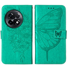 Coque Portefeuille Papillon Livre Cuir Etui Clapet Y01B pour OnePlus 11R 5G Vert