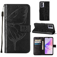 Coque Portefeuille Papillon Livre Cuir Etui Clapet Y01B pour OnePlus Nord N300 5G Noir