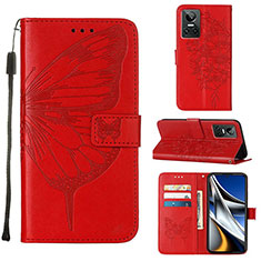 Coque Portefeuille Papillon Livre Cuir Etui Clapet Y01B pour Realme GT Neo3 5G Rouge
