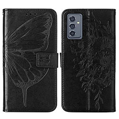 Coque Portefeuille Papillon Livre Cuir Etui Clapet Y01B pour Samsung Galaxy A05s Noir