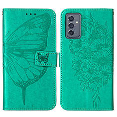 Coque Portefeuille Papillon Livre Cuir Etui Clapet Y01B pour Samsung Galaxy A05s Vert