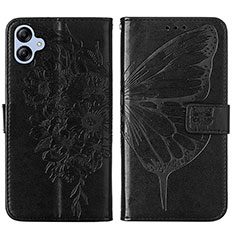 Coque Portefeuille Papillon Livre Cuir Etui Clapet YB1 pour Samsung Galaxy A04E Noir