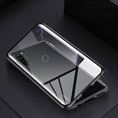 Coque Rebord Bumper Luxe Aluminum Metal Miroir 360 Degres Housse Etui Aimant M01 pour Xiaomi Redmi Note 8 (2021) Noir