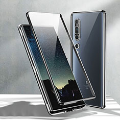 Coque Rebord Bumper Luxe Aluminum Metal Miroir 360 Degres Housse Etui Aimant M02 pour Xiaomi Mi 10 Noir