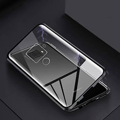 Coque Rebord Bumper Luxe Aluminum Metal Miroir 360 Degres Housse Etui Aimant M07 pour Huawei Mate 30 Lite Noir